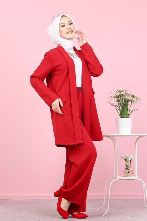 CEKET PANTOLON Kırmızı - 8398