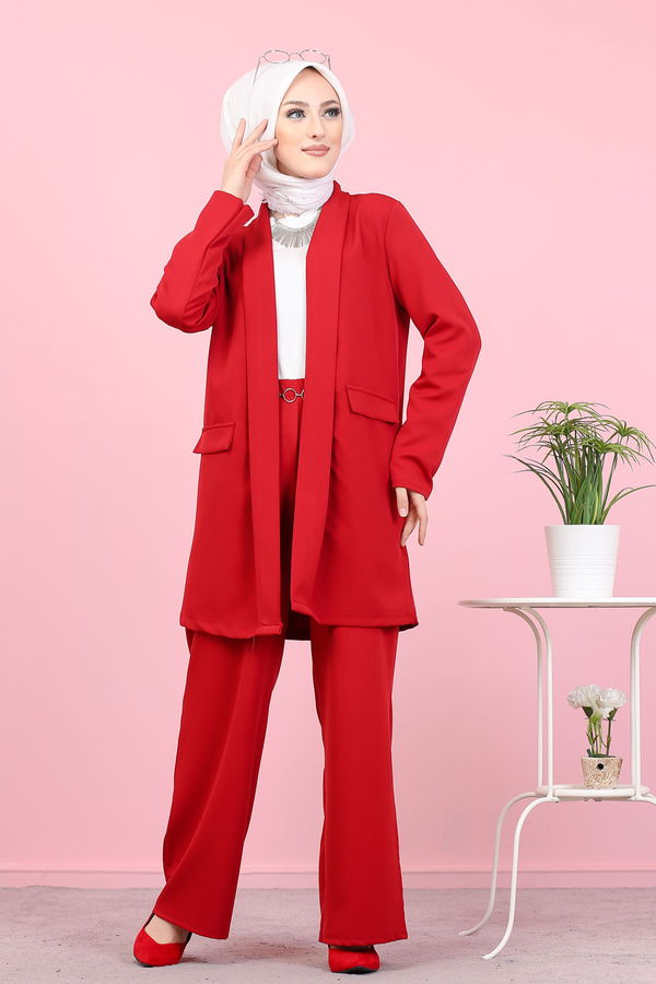 CEKET PANTOLON Kırmızı - 8398