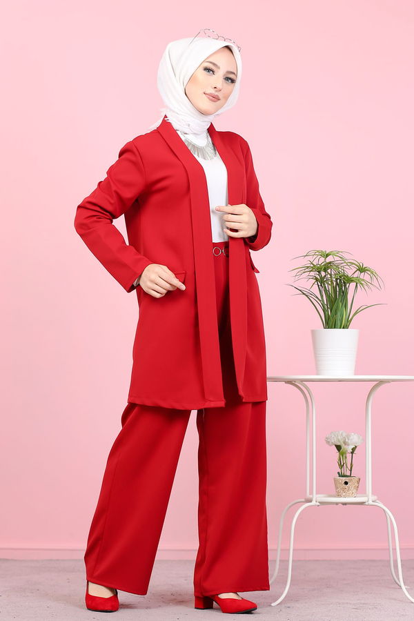 CEKET PANTOLON Kırmızı - 8398