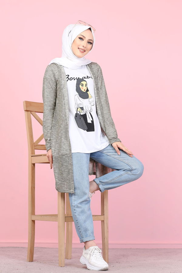 3047 HIRKA TUNİK KOMBİN Siyah - 3047