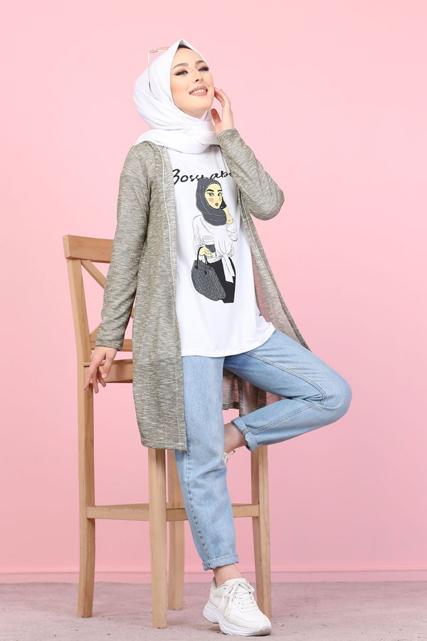 3047 HIRKA TUNİK KOMBİN Siyah - 3047