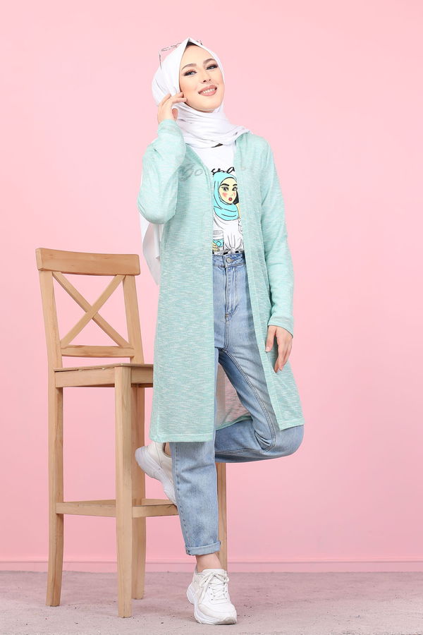 3047 HIRKA TUNİK KOMBİN Yeşil - 3047