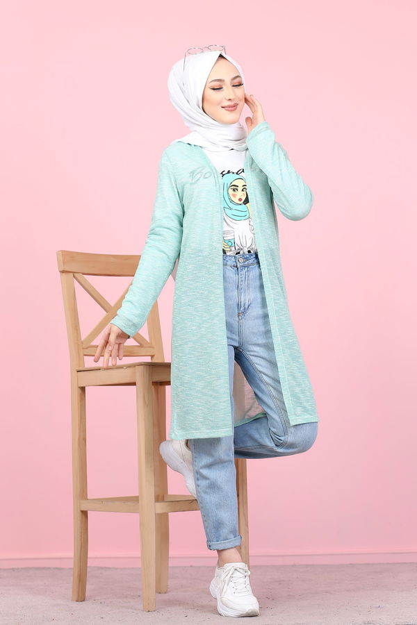 3047 HIRKA TUNİK KOMBİN Yeşil - 3047
