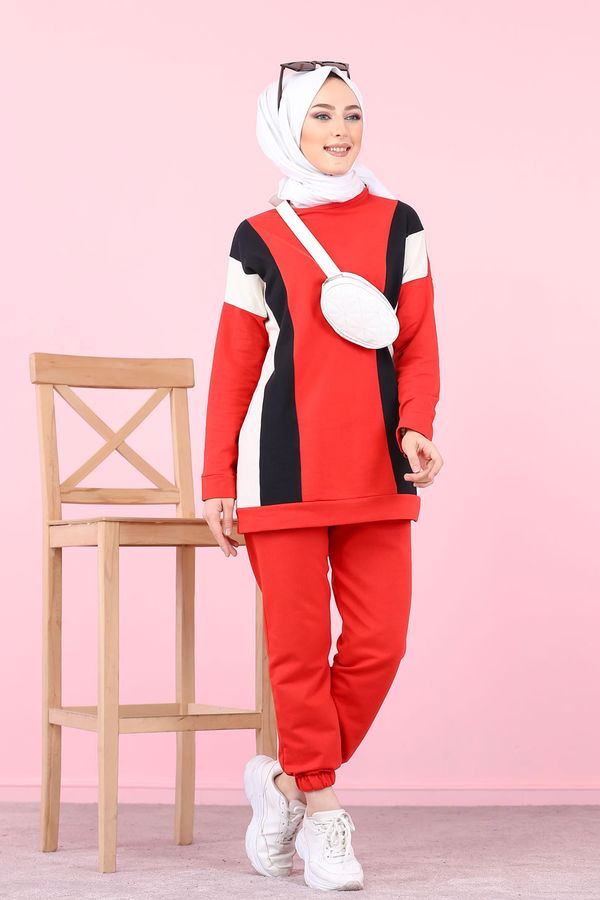 TUNIK PANTOLON Kırmızı - 3097