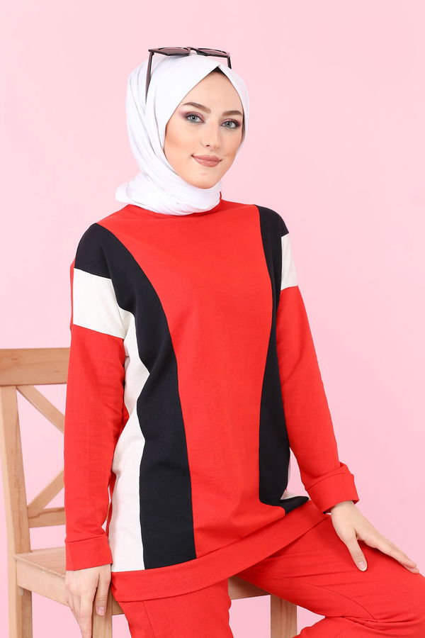 TUNIK PANTOLON Kırmızı - 3097