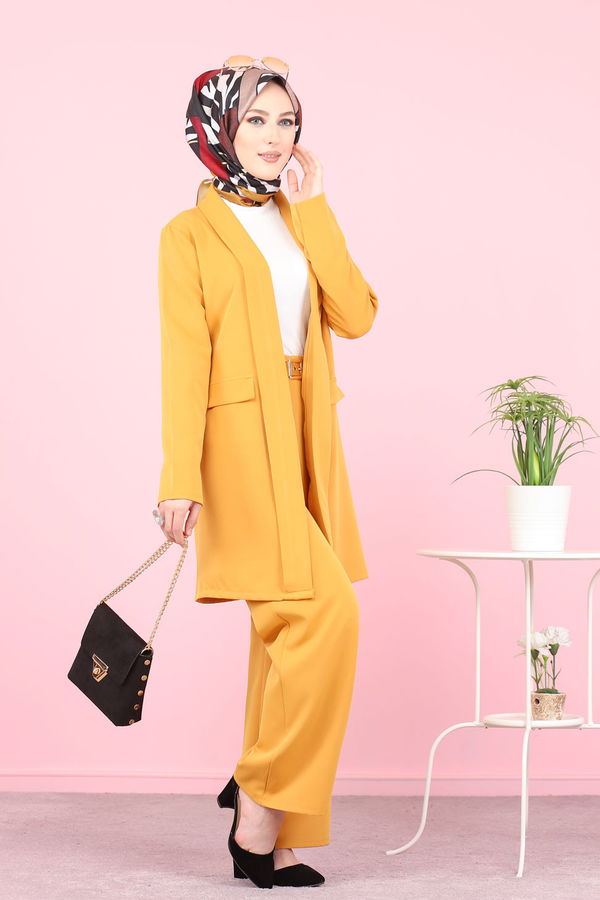 CEKET PANTOLON Sarı - 8398