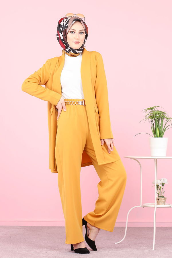 CEKET PANTOLON Sarı - 8398
