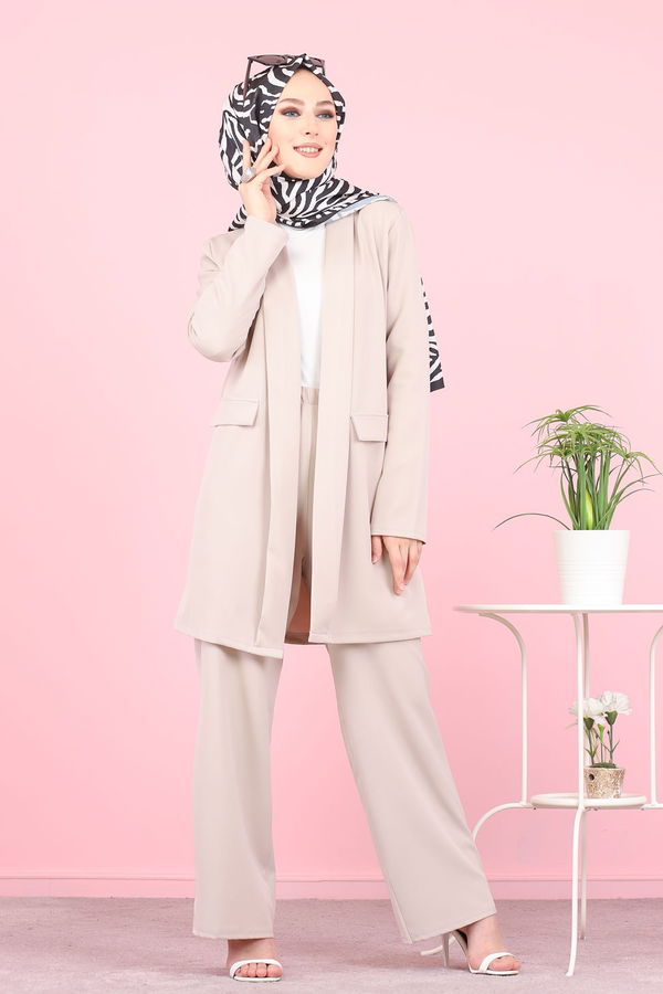 CEKET PANTOLON Bej - 8398