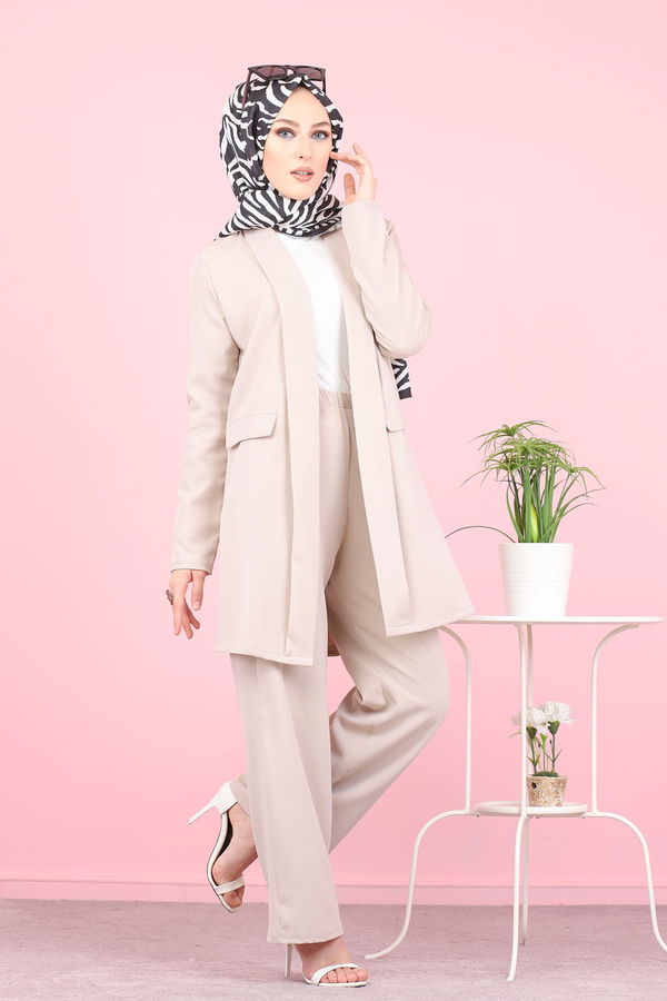 CEKET PANTOLON Bej - 8398