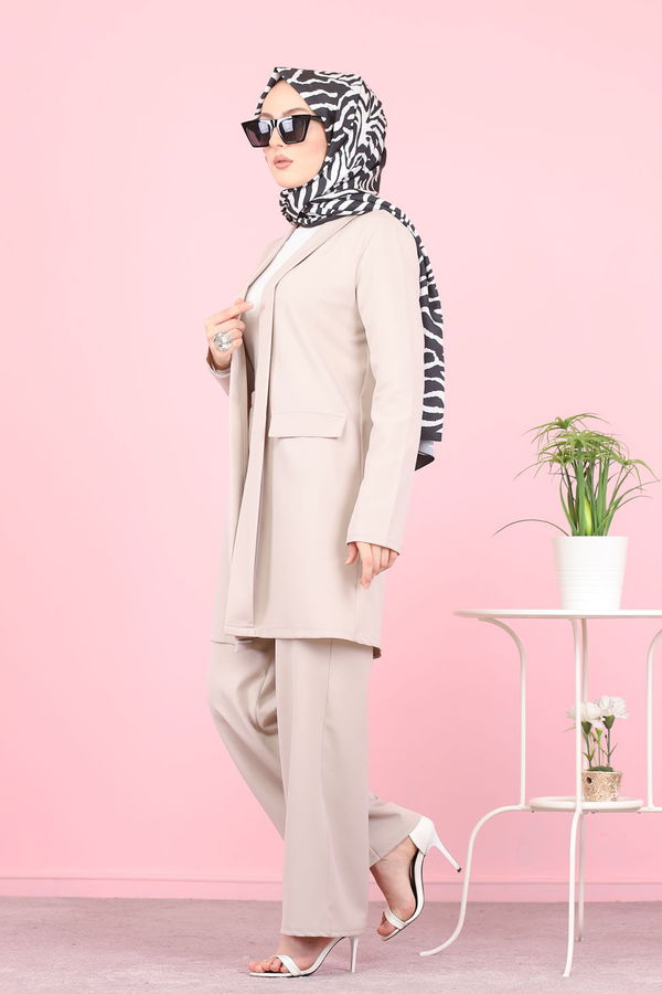 CEKET PANTOLON Bej - 8398