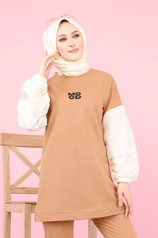 TUNIK PANTOLON Vizon - 3087 VİZON