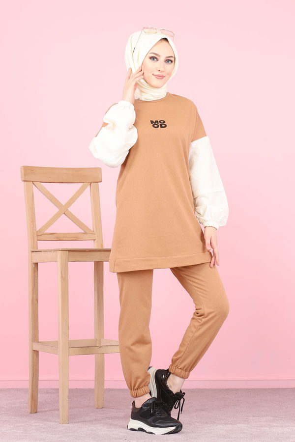 TUNIK PANTOLON Vizon - 3087 VİZON