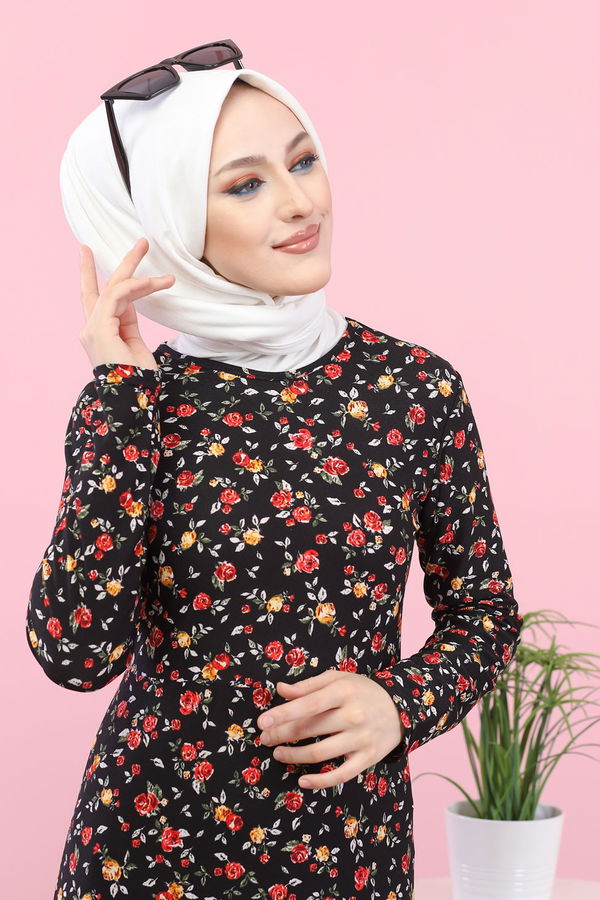 8512 ELBISE Siyah - 8512
