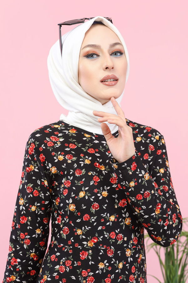 8512 ELBISE Siyah - 8512