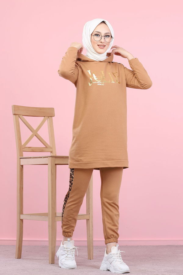Tunık + Pantolon Taba - 8328 TABA
