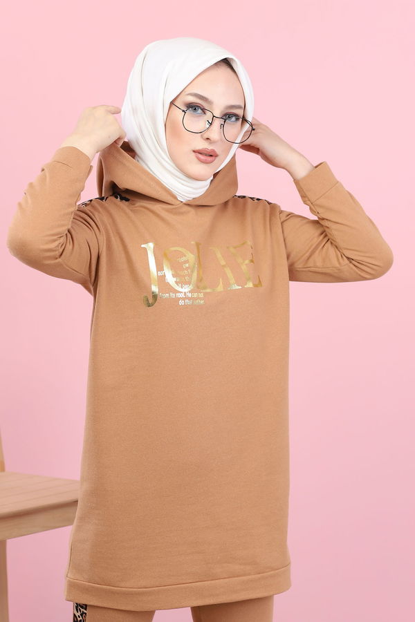 Tunık + Pantolon Taba - 8328 TABA