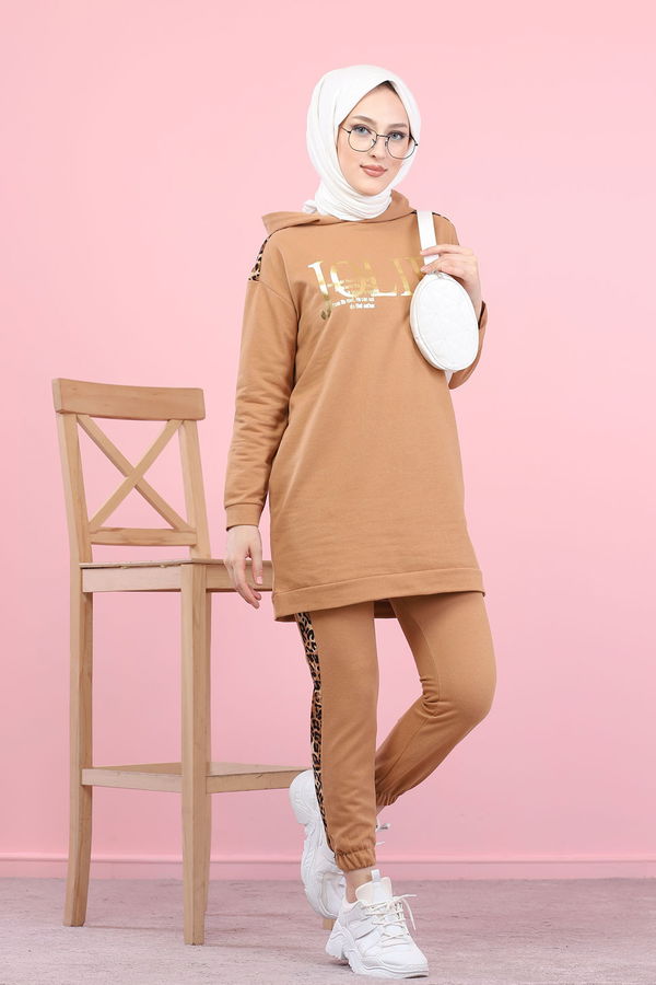 Tunık + Pantolon Taba - 8328 TABA