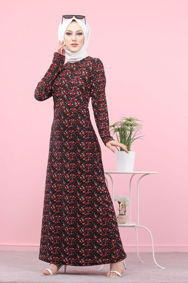 8516 ELBISE Siyah - 8516