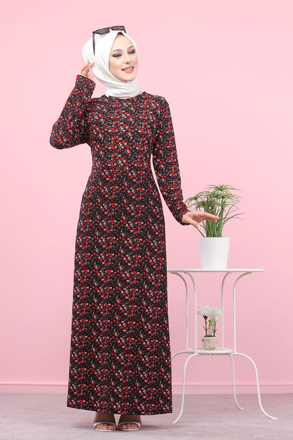 8516 ELBISE Siyah - 8516