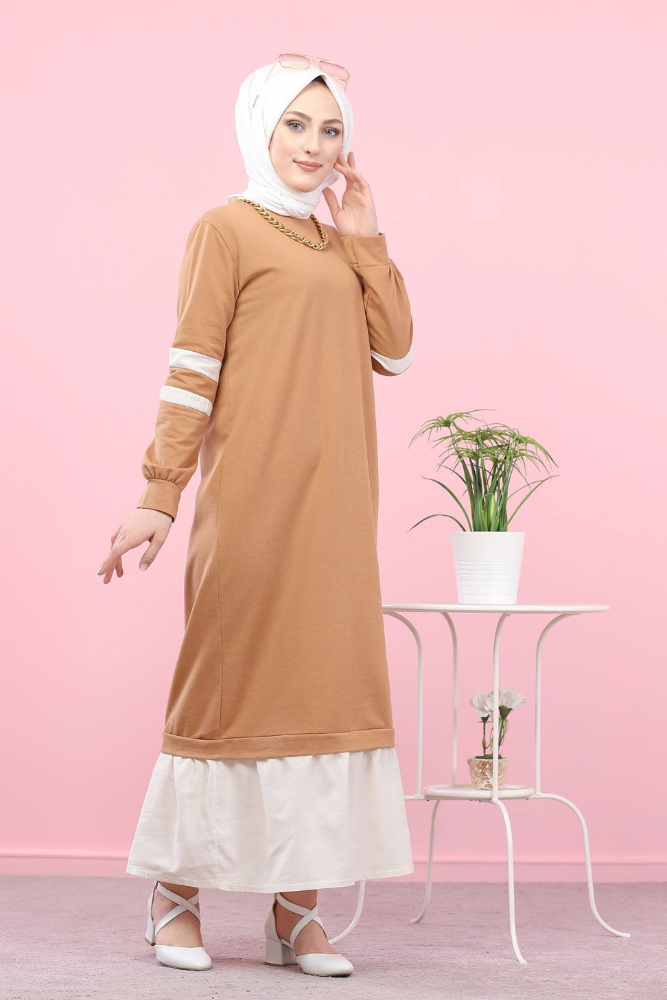 GARNILI ELBISE Taba - 3080