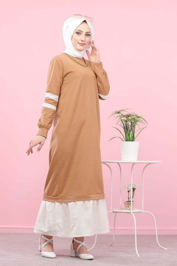 GARNILI ELBISE Taba - 3080
