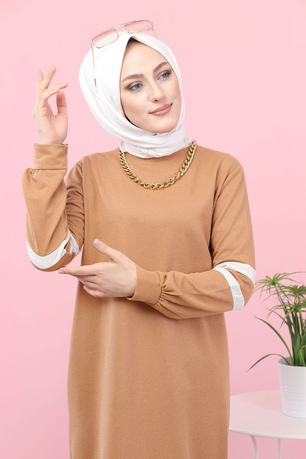 GARNILI ELBISE Taba - 3080