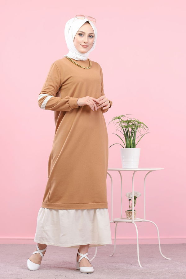 GARNILI ELBISE Taba - 3080