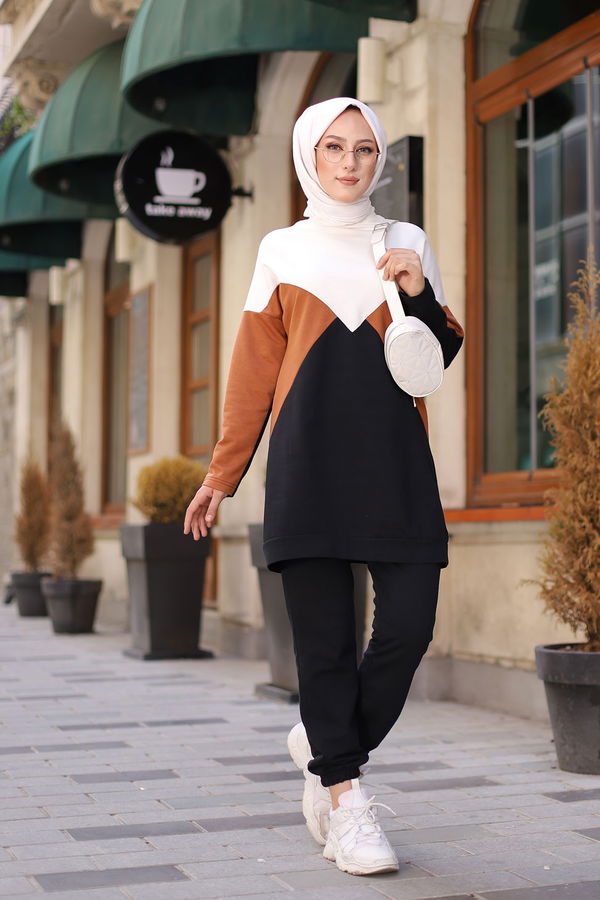 TUNIK PANTOLON Kahverengi - 3057 KAHVERENGİ