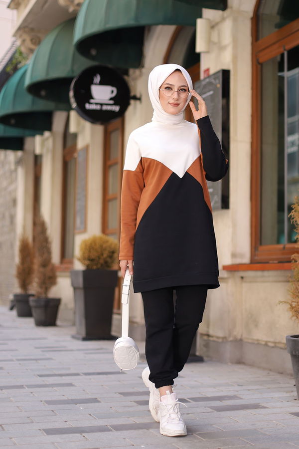 TUNIK PANTOLON Kahverengi - 3057 KAHVERENGİ