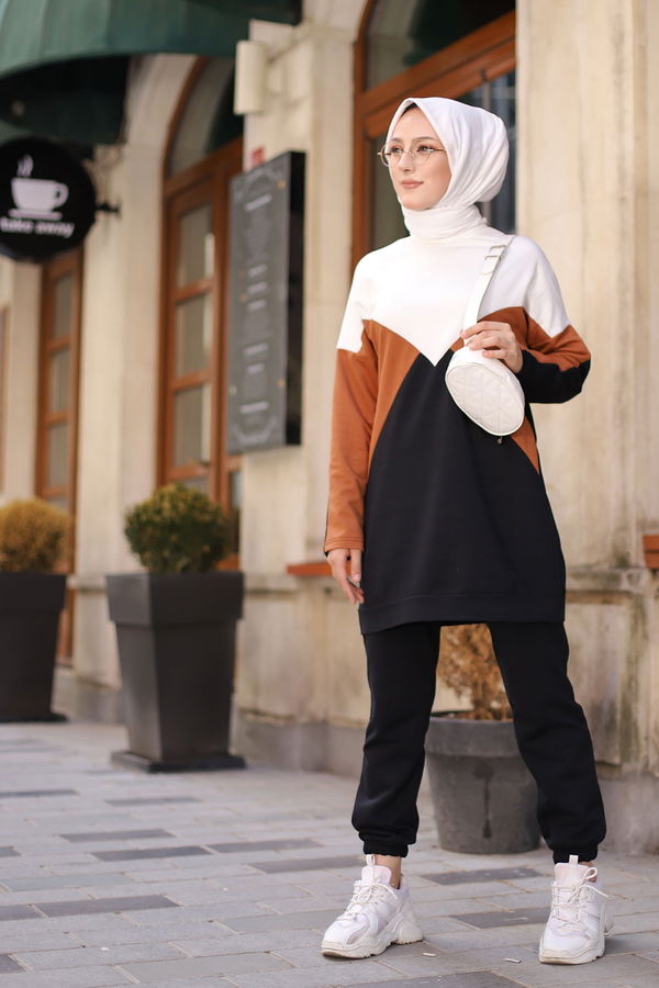 TUNIK PANTOLON Kahverengi - 3057 KAHVERENGİ