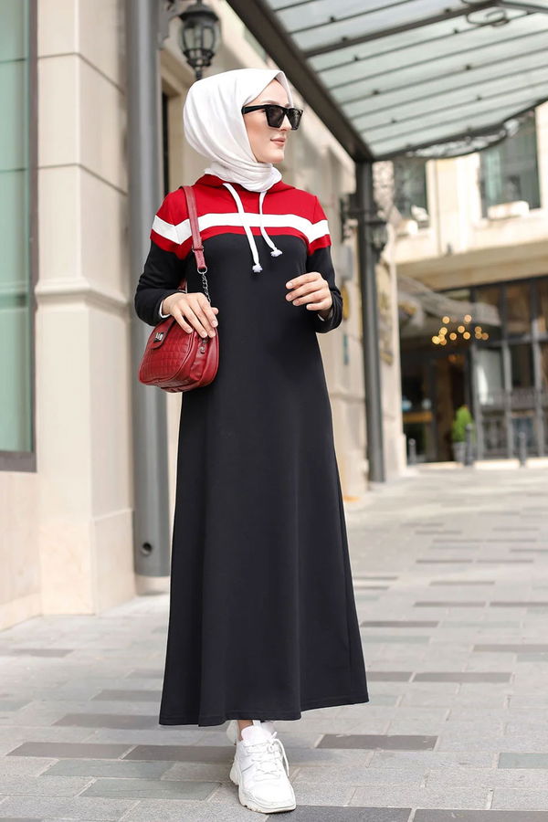 GARNILI ELBISE Bordo - 3090