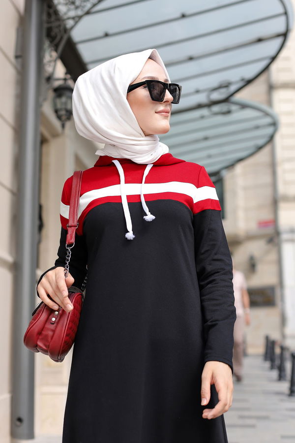 GARNILI ELBISE Bordo - 3090