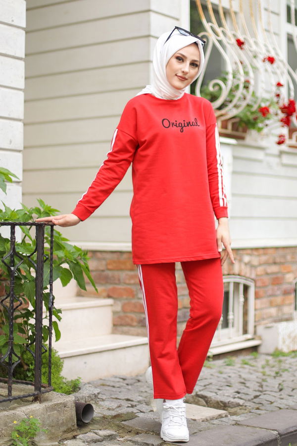TUNIK PANTOLON Kırmızı - 8401