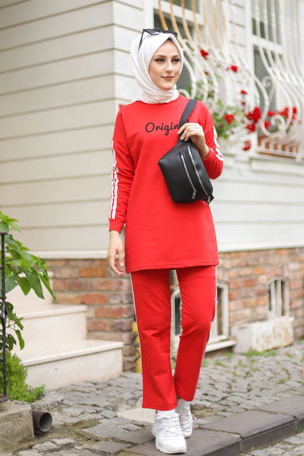 TUNIK PANTOLON Kırmızı - 8401