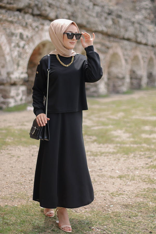 3120 TUNIK ETEK Siyah - 3120 SİYAH