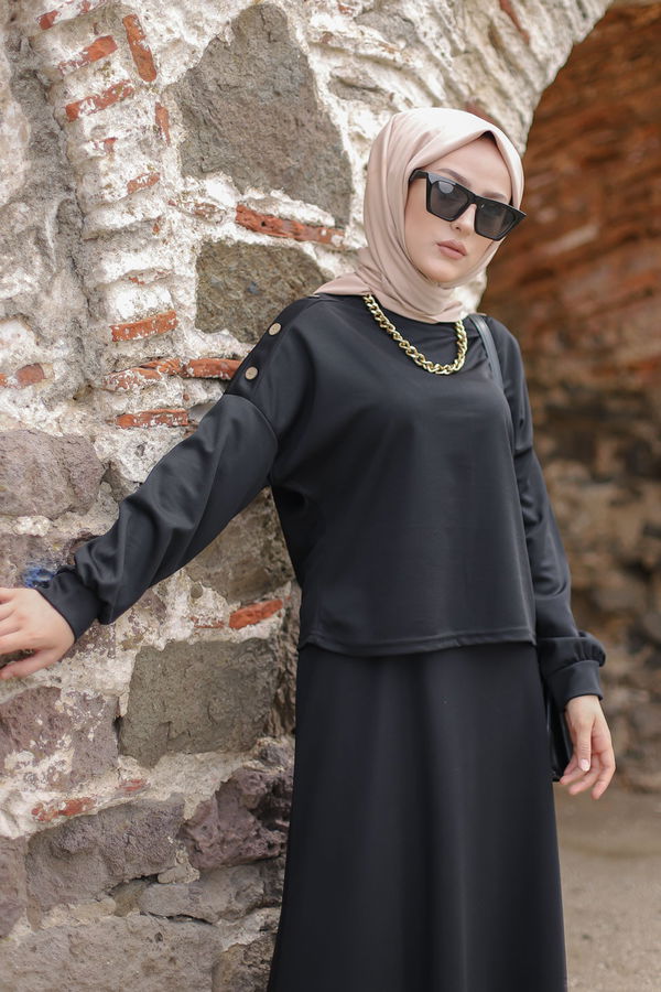 3120 TUNIK ETEK Siyah - 3120 SİYAH