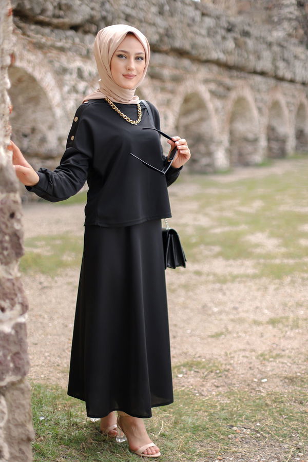 3120 TUNIK ETEK Siyah - 3120 SİYAH