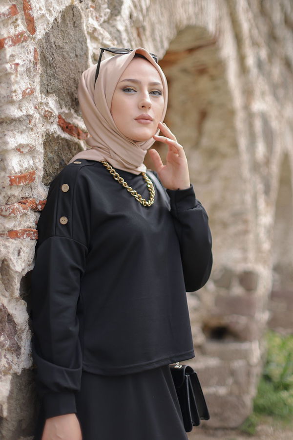 3120 TUNIK ETEK Siyah - 3120 SİYAH