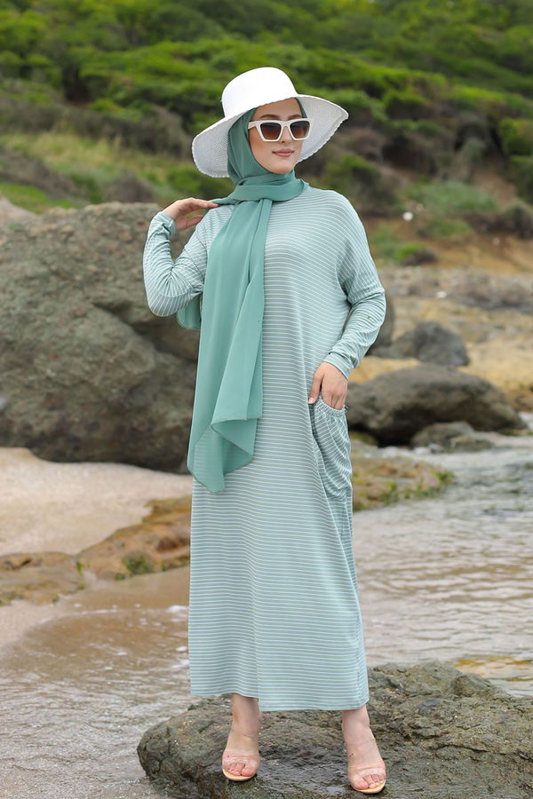 5268 ELBISE Yeşil - 5268