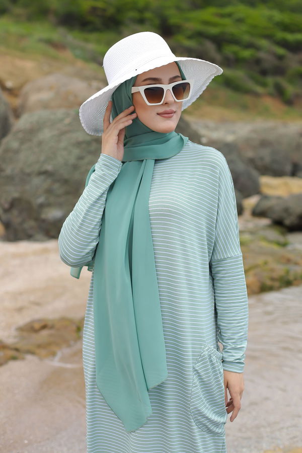 5268 ELBISE Yeşil - 5268
