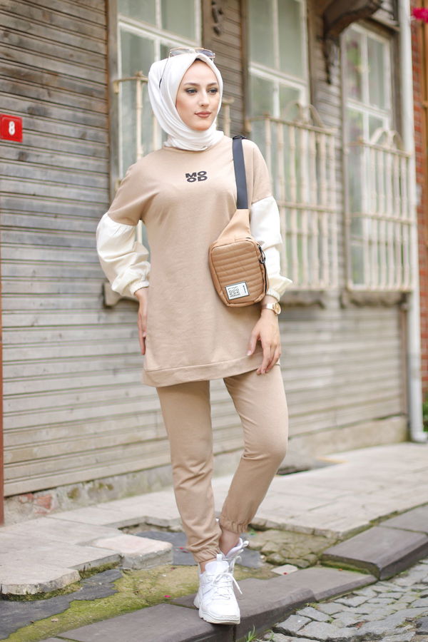 TUNIK PANTOLON Bej - 3087 BEJ