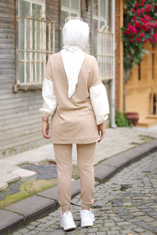 TUNIK PANTOLON Bej - 3087 BEJ