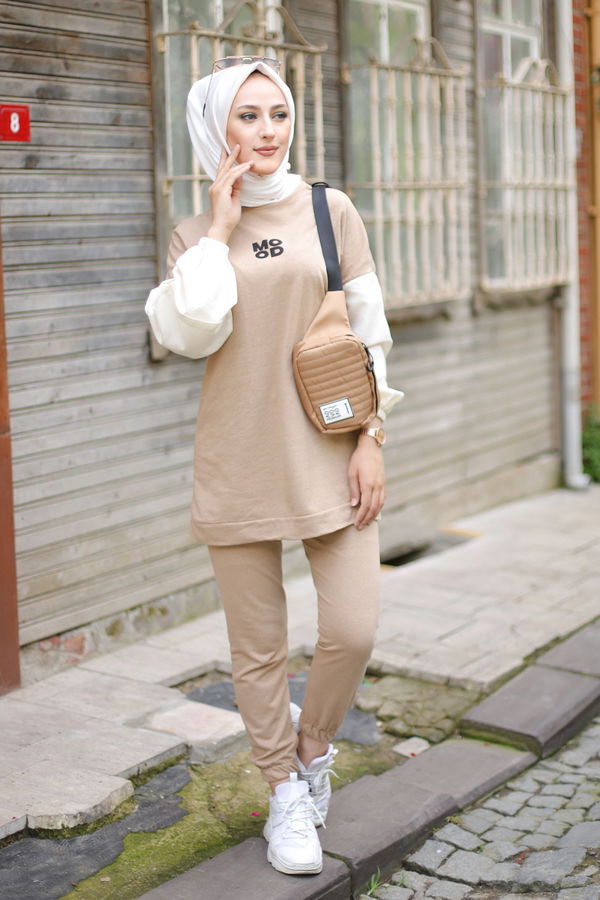TUNIK PANTOLON Bej - 3087 BEJ