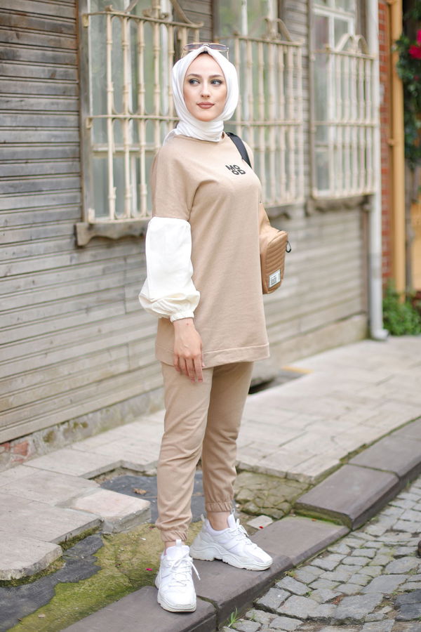 TUNIK PANTOLON Bej - 3087 BEJ