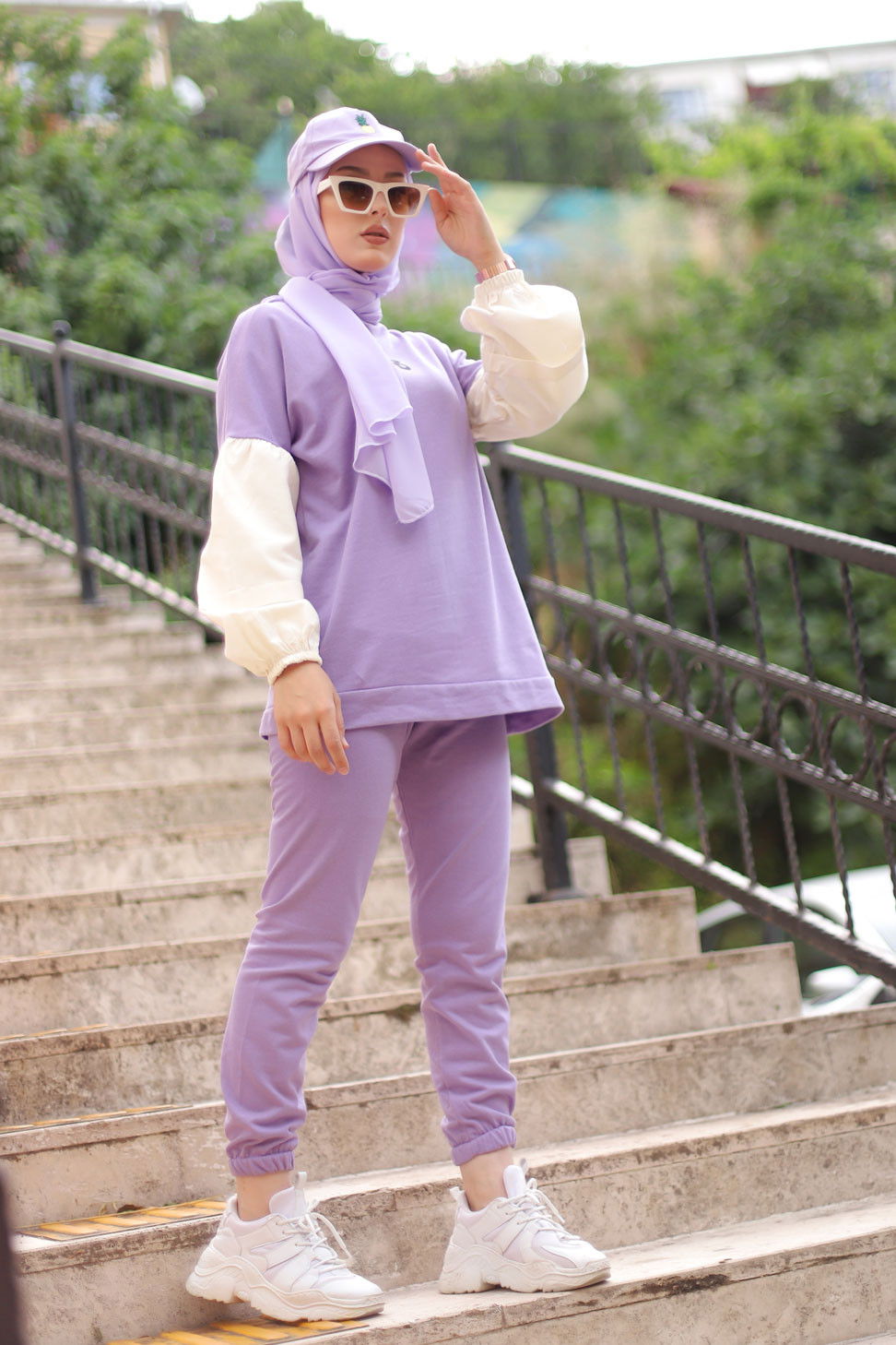 TUNIK PANTOLON Lila - 3087 LİLA