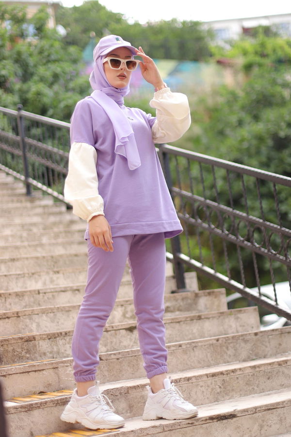 TUNIK PANTOLON Lila - 3087 LİLA