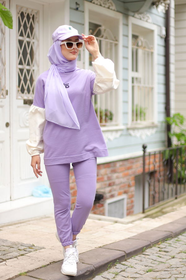 TUNIK PANTOLON Lila - 3087 LİLA