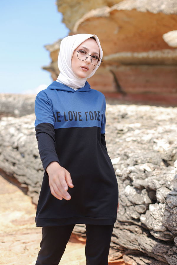 TUNIK PANTOLON Mavi - 8548