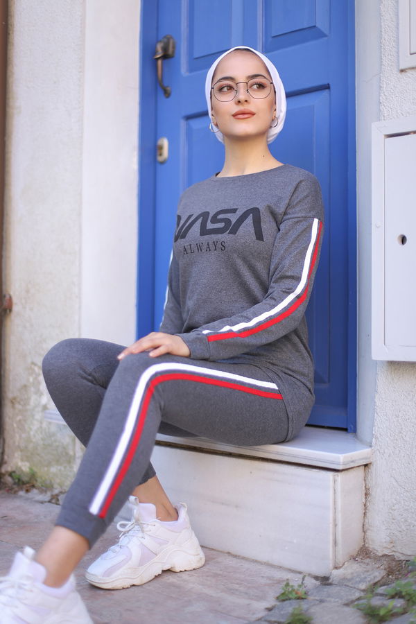 8558 TUNIK PANTOLON Antrasit - 8558 ANTRASİT