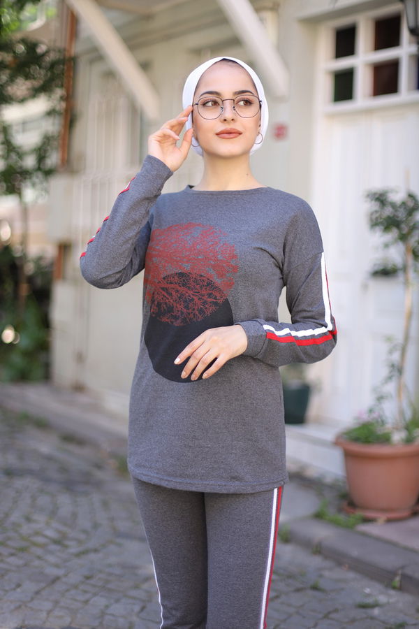 8559 TUNIK PANTOLON Antrasit - 8559 ANTRASİT